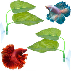 Qivorimith Beta Fish Leaf Hammock resting view offers a safe resting spot for Bettas.
