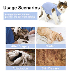 Qiyadin cat recovery suit breathable modal fabric close-up emphasizing softness.