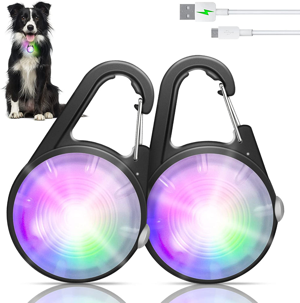 QIZIYARDALL dog collar light four modes in use for night visibility