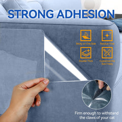Qlyxang adhesive no-residue protector adheres firmly and removes cleanly from furniture.