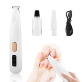 QNHMPW upgraded electric dog paw trimmer front view enables safe, precise paw grooming
