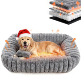 QOKO self-warming dog bed rectangle delivers energy-free warmth for cozy naps