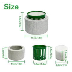 QoTang plant weight ring inside pack shows secure mounting for underwater roots and anti-floating action.