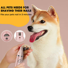QREEYX Upgrade dog grooming kit usb-charging keeps grooming ready on the go.