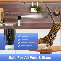 QSKUDP motion sensor detects pet movement and triggers a harmless spray.