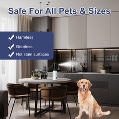 QSKUDP motion sensor deterrent in use creates calmer pet-free counters and zones
