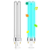 Qualirey 2-pack 9W UV bulbs ready for pond filter replacement