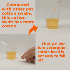 Quanzhou Chenchenchen E-Commerce Co.,Ltd 6-inch swabs with natural bamboo material for sturdy, gentle cleaning.