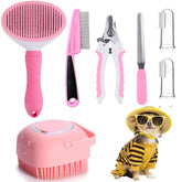 Qubccum self-cleaning-slicker-brush gentle grooming and hair removal