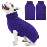 Queenmore Christmas dog sweater knit fabric close-up shows warm texture for chilly walks.