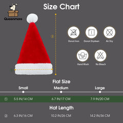 Queenmore dog Santa hat large dog fit on bigger breeds
