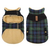 Queenmore dog winter coat front view highlighting warm quilted protection for cold walks