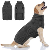 Queenmore large dog sweater close-up knit texture delivering soft warmth and breathable wear.