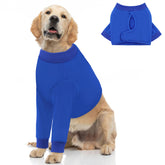 Queenmore large recovery suit for dogs front leg sleeve reduces licking of wounds and promotes comfort