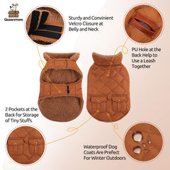Queenmore warm coat plush lining closeup—ultra-soft sherpa texture provides comforting warmth.