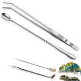 Quelong long feeding tongs 10-6 in offer precise grip for reptile feeding