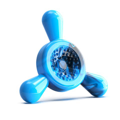 Quizvi indestructible chew toy sky-blue closeup highlights tough nylon for aggressive chewers and teething relief