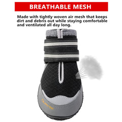 QUMY boots with adjustable Velcro straps ensure a secure fit.
