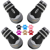 QUMY dog boots size 6 for large dogs with paw protection on outdoor walks.