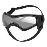 QUMY dog goggles with adjustable-strap for secure, comfortable fit during outdoor activities.