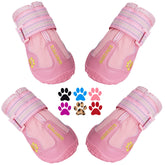 QUMY dog shoes measure paws for accurate sizing and secure fit.