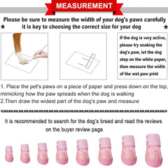 QUMY dog shoes secure adjustable straps for snug, nighttime visibility.
