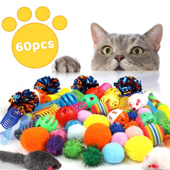 QUOZUO cat springs toy set providing flexible play and exercise