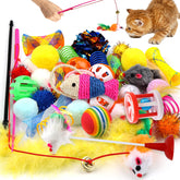 QUOZUO cat toys 32 pack assortment invites varied play for indoor cats.
