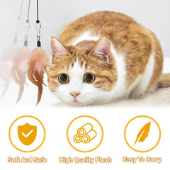 QUOZUO cat toy wand refill balls promotes energetic play and exercise.