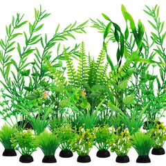 QUOZUO green-plants-25pcs-set adds vibrant aquatic decor with low-maintenance appeal.