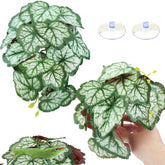 QUOZUO Reptile Plants hanging leaves with suction cups provide easy terrarium staging