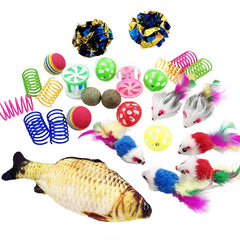 QUVOVID catnip fish toy sparks playful hunting instincts and interactive chases