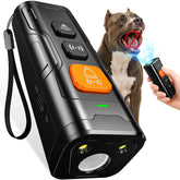 QVNNVQ dog bark deterrent front view demonstrates compact, humane training device for indoor use.