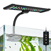 Qwakay aquarium light clip-on 360-neck enables flexible positioning for plant growth