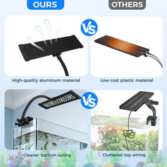 Qwakay aquarium light nine color modes tailor mood and growth