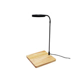 QWLWBU LED aquarium light with 360-degree rotation for flexible nano-tank illumination.