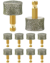 QWORK dog nail grinder replacement head pack close-up highlighting durable diamond tips for long wear