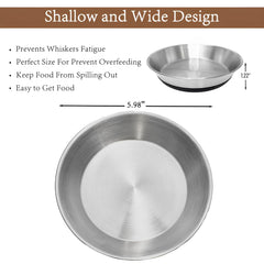 QXSFRKG whisker-friendly design reduces contact with rim during meals.