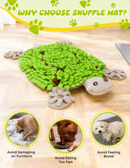 Qxsnuvvlg snuffle mat soft-material is pet-safe and nose-friendly