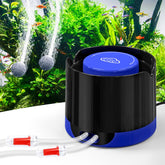 QZQ Aquarium Air Pump dual outlets delivering reliable aeration for larger tanks