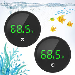 QZQ aquarium thermometer with wireless touch enables easy on-tank monitoring.