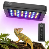 QZQ UVB light 24W front view for natural light cycles supporting healthy reptile activity.