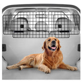 Rabbitgoo dog car barrier main panel shows sturdy steel mesh for secure SUV back area.