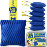 Race&Herd Original Dog Scent Training Kit backyard setup for scent games and active play.