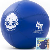 Race&Herd XXL blue herding ball side view shows durable outdoor play for large breeds
