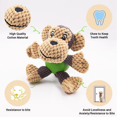 Raffaelo dog toy teeth-exercise-design helps clean teeth through playful gnawing.