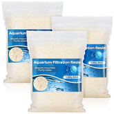 RAINFLOW aquarium resin 3pcs pack demonstrates driftwood tannin removal for clearer water