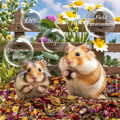 RAINFLOW hamster bedding soft texture demonstrates dry, safe surface ideal for digging and burrowing