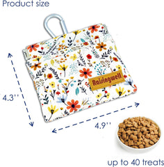 Raisingwell dog treat pouch carabiner-attachment clips securely for outdoor training.