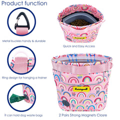 Raisingwell pouch includes clicker ring for easy access during training sessions.